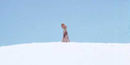 Photo of hiker on the dunes Photo of hiker on the dunes