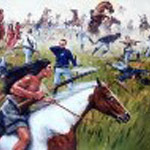 Painting of battle