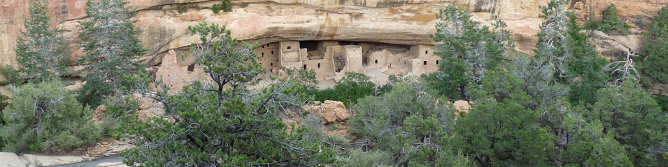 View of Spruce Tree House from overlook
