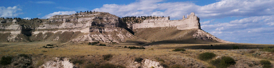 Scotts Bluff National Monument is located in western Nebraska, landmark for the Pony Express, Oregon, California and Mormon Pioneer national historic trails