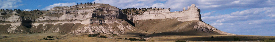 Scotts Bluff National Monument is located in western Nebraska, landmark for the Pony Express, Oregon, California and Mormon Pioneer national historic trails