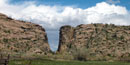 Devil's Gate on the Sweetwater River in the mountains of south central Wyoming. Devil's Gate on the Sweetwater River in the mountains of south central Wyoming.