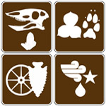 Icons show the many facets of Petrified Forest