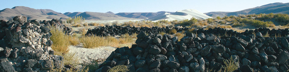Stone Ruins at the Sand Springs Pony Express Station in Nevada