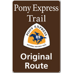 Pony Express NHT road sign plan