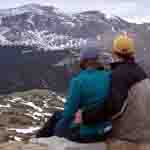 Spectacular scenery abounds in Rocky; visitors enjoy one of many scenic overlooks on Trail Ridge Road.