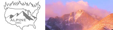 Hotshots Logo and photo of Longs Peak