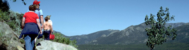 photo of hikers on Bierstadt trail