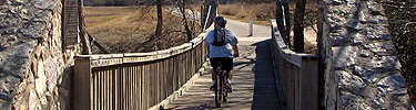 Biking along the San Antonio River