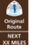 Original Route Next XX Miles