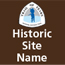 Historic Site Name sign