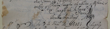 Guevavi Baptismal Record