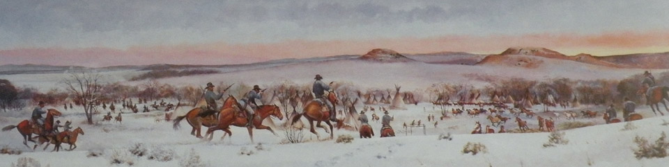 Along the Washita - 1868 by Gene V. Dougherty