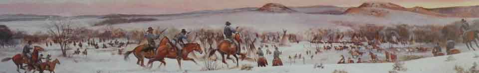 Along the Washita - 1868 by Gene V. Dougherty