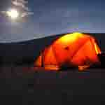 Camping in the dunes