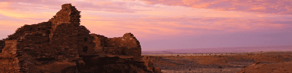 Wupatki Pueblo at sunset