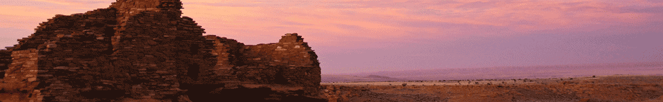 Wupatki Pueblo at sunset