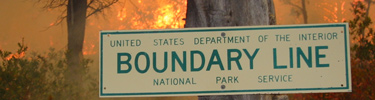 Park Boundary Sign