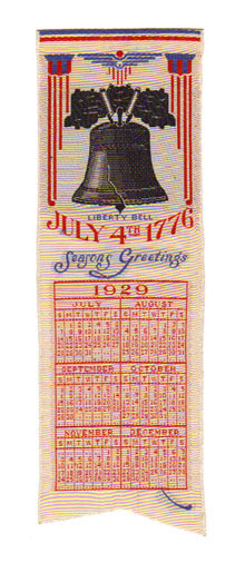 Photo of July 4th calendar banner