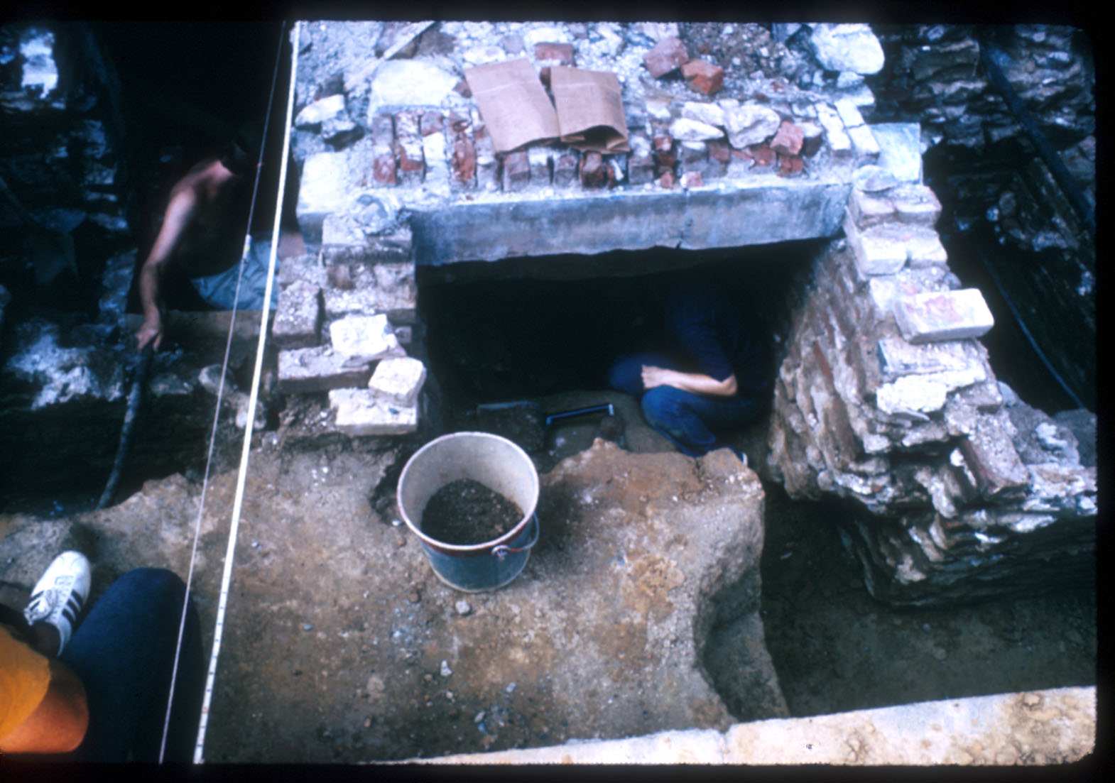 Archaeology dig Franklin Court 1970
