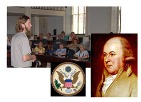 Congress hall John adams great seal