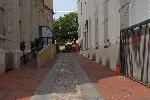 Chestnut Street entrance to Franklin Court