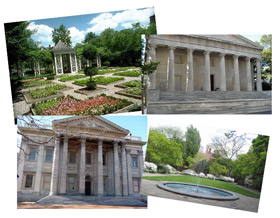 18th century garden, 2nd bank, 1st bank, magnolia garden