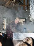 Boiling sap in the sugar shack