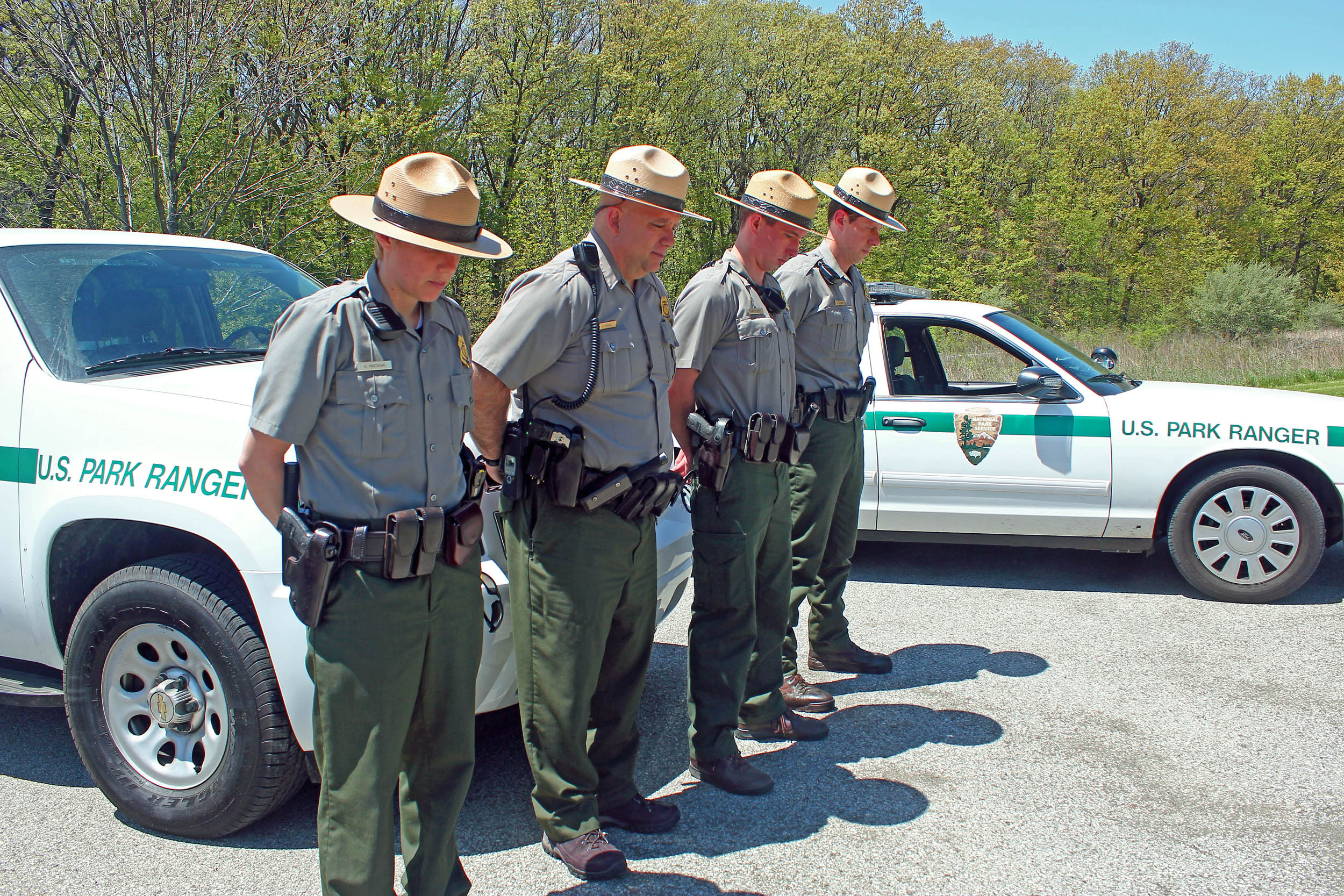 Park Service Rangers observe Peace officers' Memorial Day