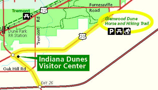 map with driving route hightlighted