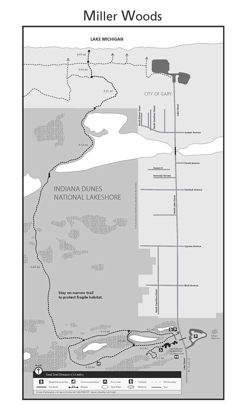 Miller Woods Trail Map 2013