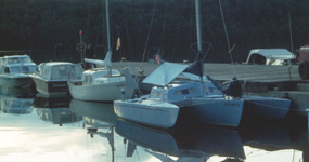 Evening approaches as boaters return to dock
