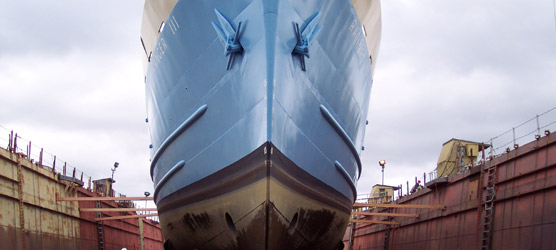 Ranger III in dry dock
