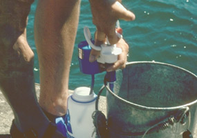 Filtering of drinking water.