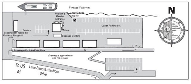 Houghton Visitor Center RANGER III Parking Map