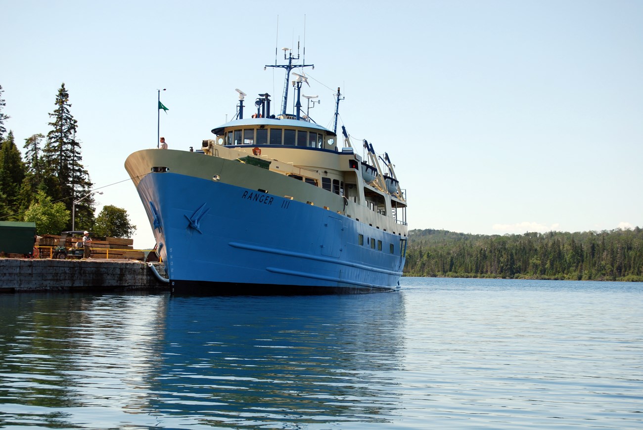 Ranger III ferry docked at Mott Island