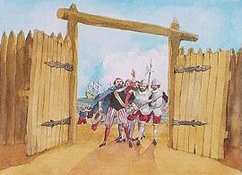 Lord De La Warres Arrival to Jamestown