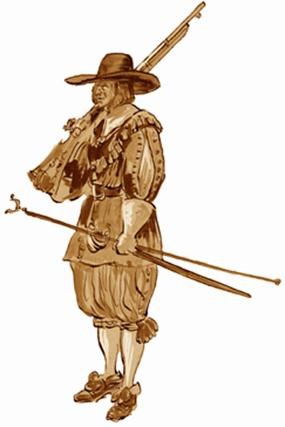 Sydney King image of Jamestown soldier