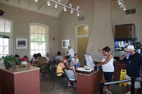 Visitors enjoying the Dale House Cafe