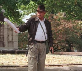 Ranger Kirk Kehrberg protraying Jamestown Jones