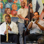 Jazz band performs at the Visitor Center