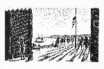 British Flag Replaces U.S. Flag, Astoria, 1813