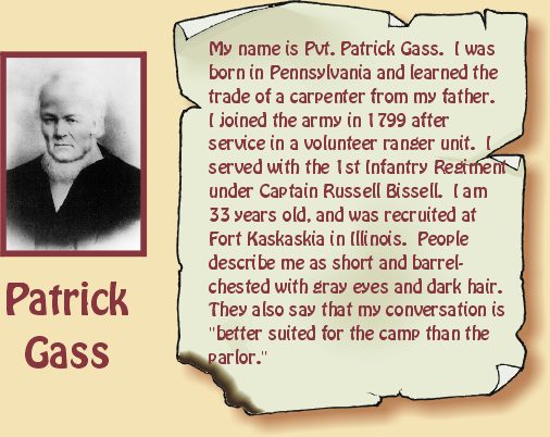 Drawing of Patrick Gass