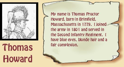 Drawing of Thomas Proctor Howard