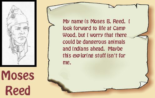 Drawing of Moses Reed.