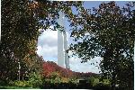 The Gateway Arch grounds in the fall