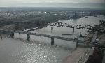 View southeast from the Gateway Arch