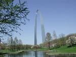 Gateway Arch in spring