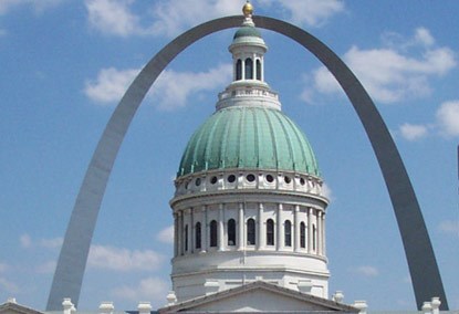 The Old Courthouse and Gateway Arch