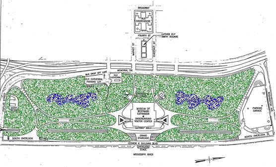 Map of the park grounds